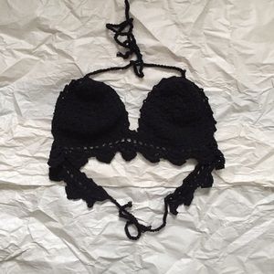 crochet bathing suit top